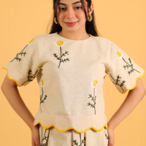 The Chamomile Scallop Top